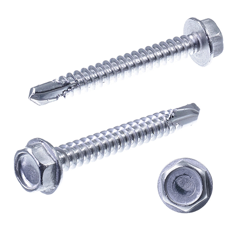 Blechschraube mit Sechskantkopf mit Bund