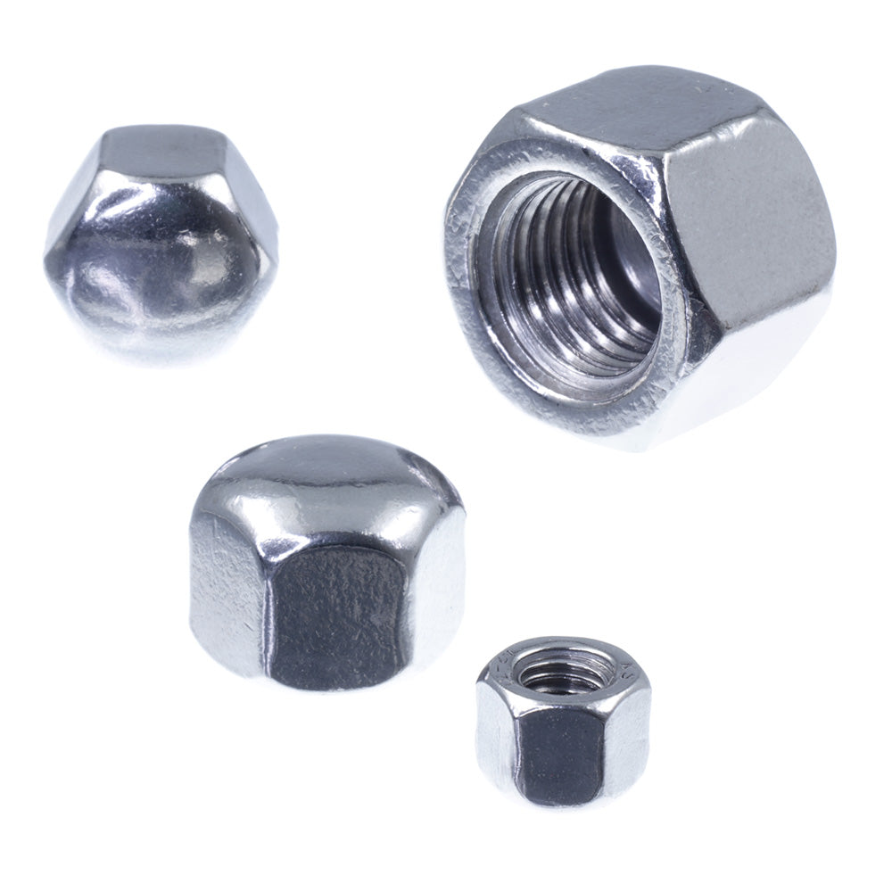 Sechskant-hutmutter niedrig_verschiedene ansichten