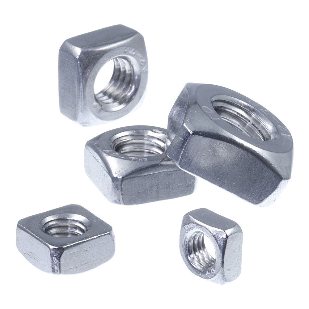 vierkantmutter_normale form_ verschiedene ansichten und größen