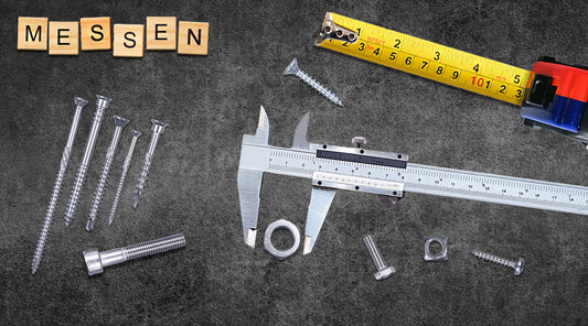 Längenmessung einer Schraube – wie messe ich eine Schraube richtig?