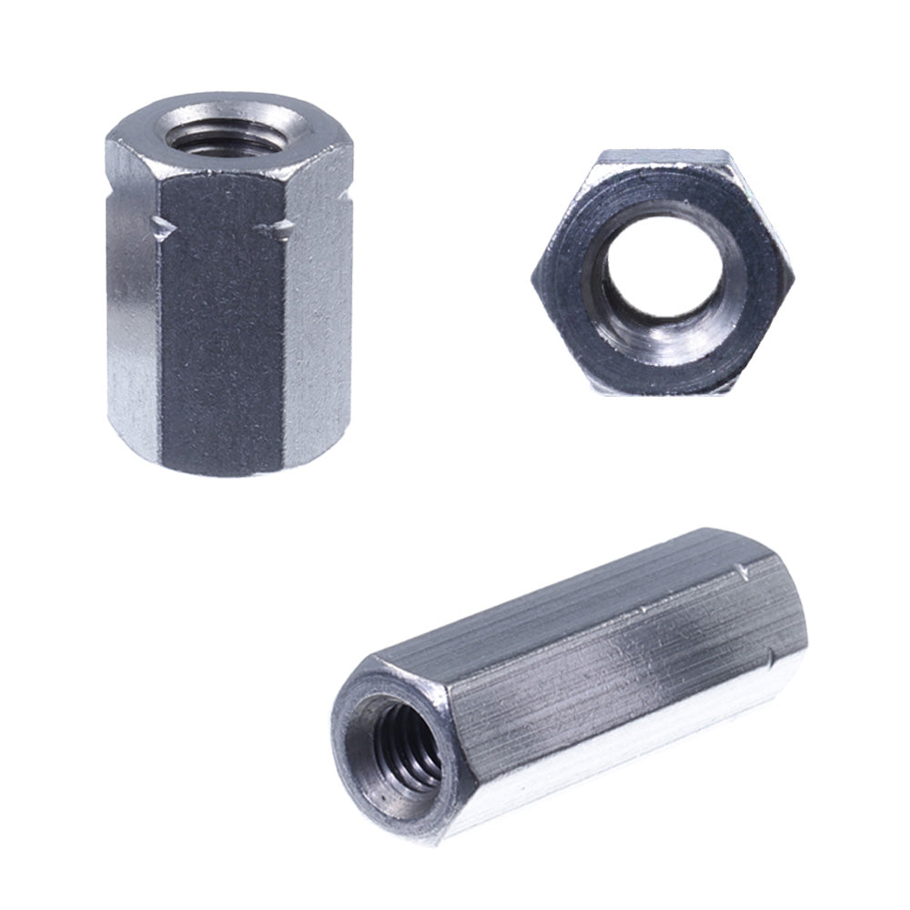 gewindemuffen_sechseckig_front und seiten ansicht