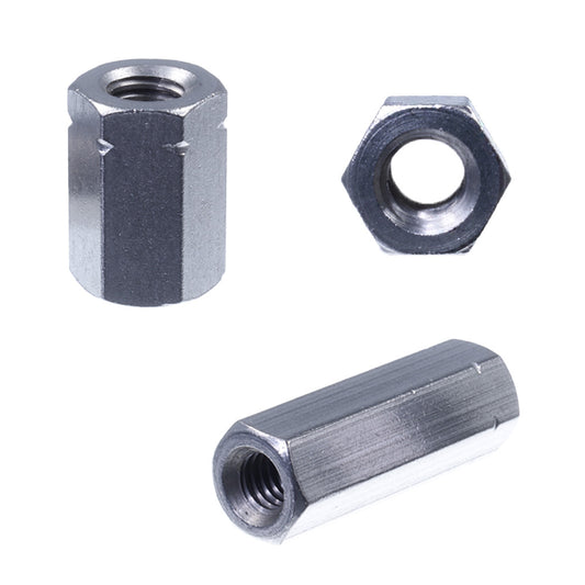 gewindemuffen_sechseckig_front und seiten ansicht