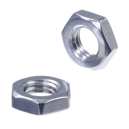 sechskantmuttern niedrige form_front und seiten ansicht