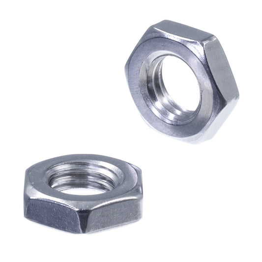 sechskantmuttern niedrige form_front und seiten ansicht