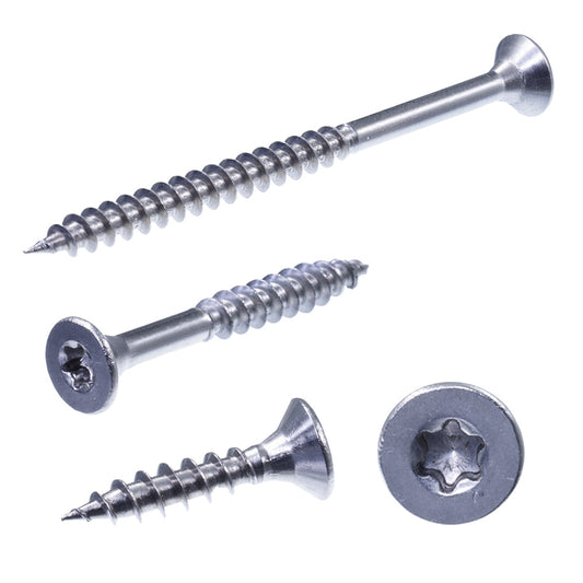 spanplattenschraube innensechsrund tx mit teilgewinde front und seitenansicht