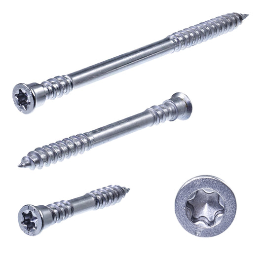 terrassenschrauben mit zylinderkopf mit unterkopfgewinde front und seiten ansicht