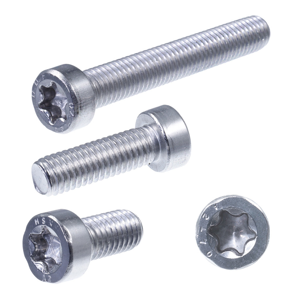 zylinderschrauben niedriger kopf vollgewinde front und seitenansicht