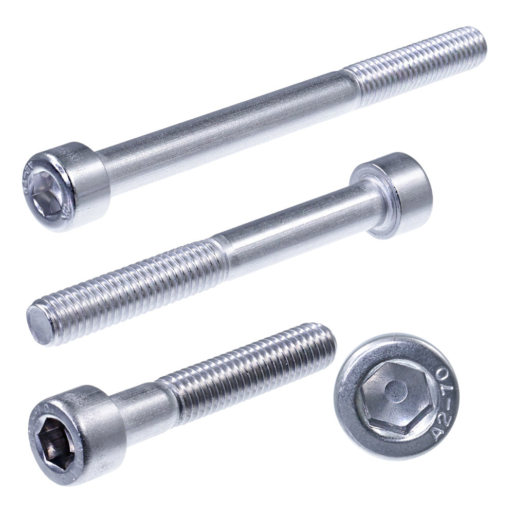 zylinderschraube innensechskant teilgewinde front und seitenansicht