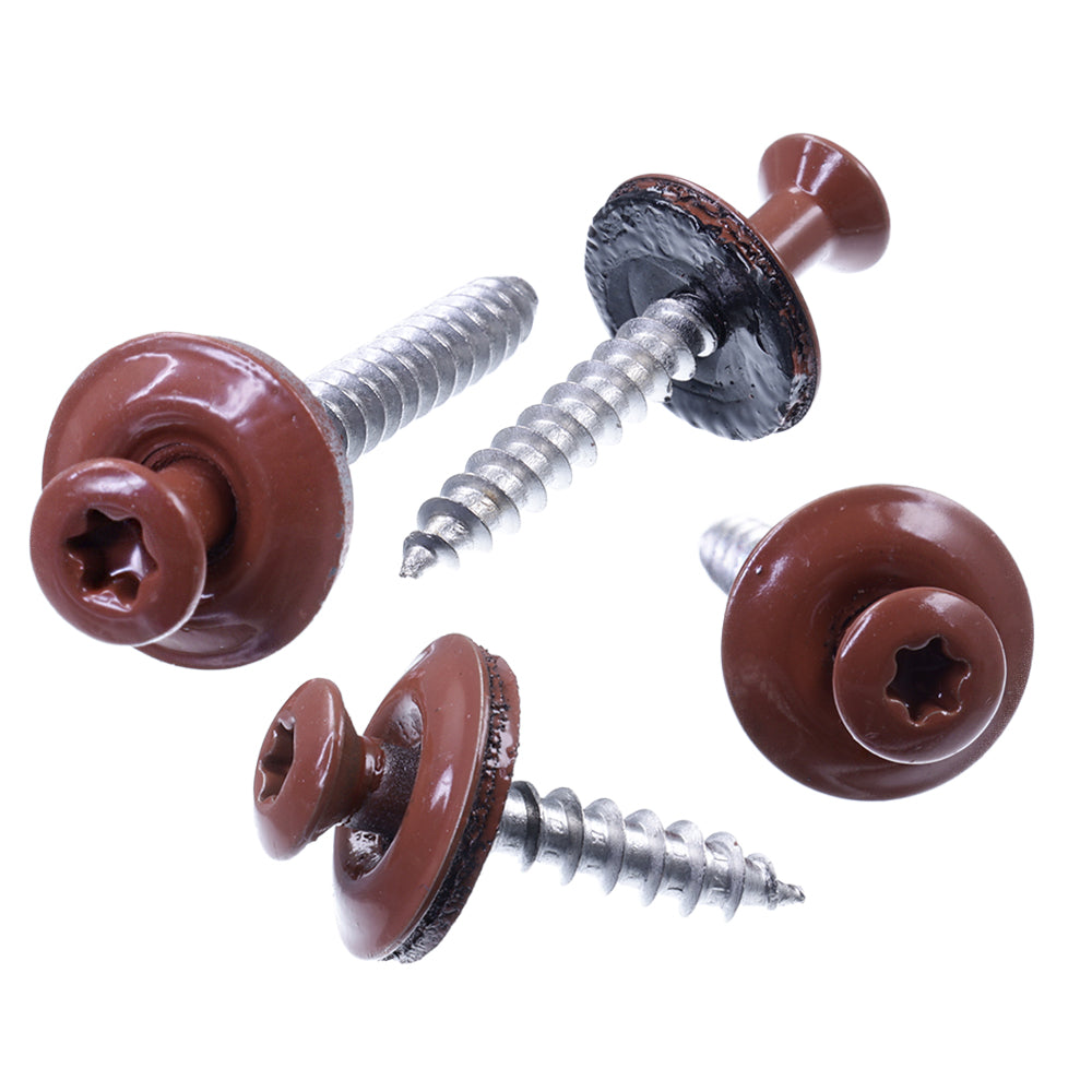 spenglerschrauben kupferbraun ral 8004 seiten und front ansicht