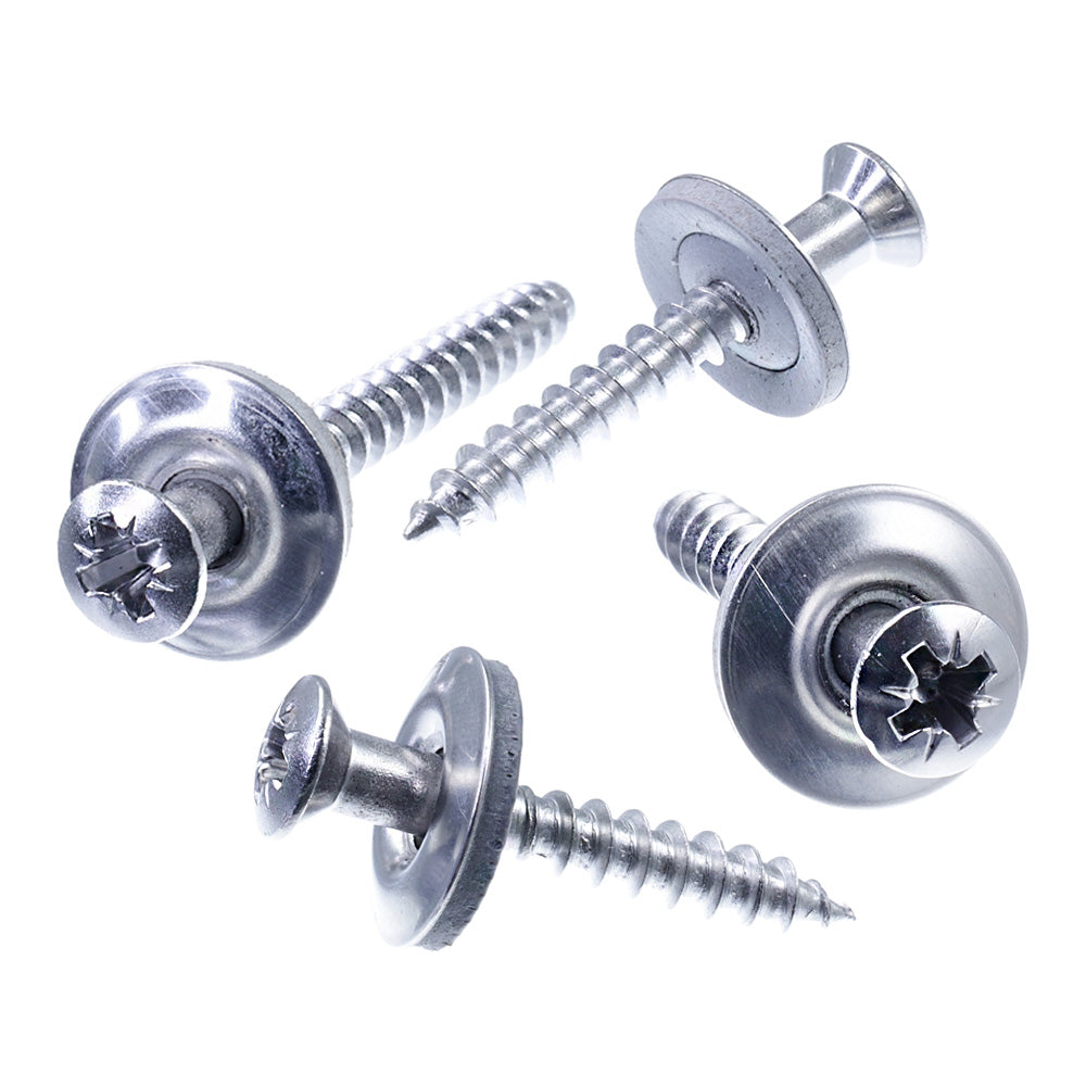 SECCARO Spenglerschraube Ø 4,5 mm, Edelstahl A2, EPDM-Dichtscheibe 15 mm, Kreuzschlitz / PZ