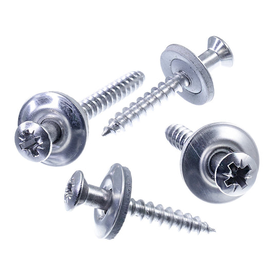 SECCARO Spenglerschraube Ø 4,5 mm, Edelstahl A2, EPDM-Dichtscheibe 15 mm, Kreuzschlitz / PZ