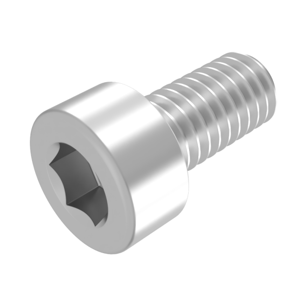 SECCARO Zylinderschraube M4 x 8 mm, Edelstahl V2A VA A2, DIN 912 / ISO 4762, Innensechskant, Vollgewinde, 20 Stück