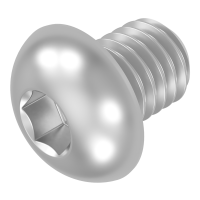 SECCARO Flachkopfschraube M5 x 6 mm, Edelstahl V2A VA A2,...