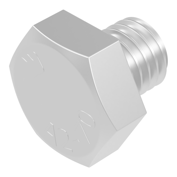 SECCARO Sechskantschraube M10 x 10 mm, Edelstahl V2A VA A2, DIN 933 / ISO 4017, Außensechskant, 20 Stück